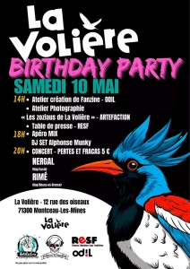 Montceau-les-Mines – Anniversaire de la Volière