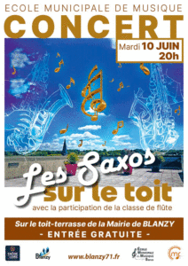 Blanzy : Les saxos sur le toit !