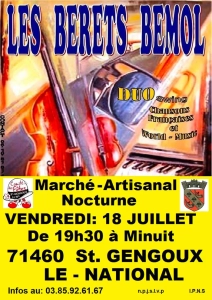 Marché artisanal nocturne à Saint-Gengoux-le-National