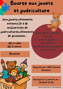 Montceau : Association  de parents  d’élèves de l’ école Voltaire Rousseau
