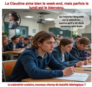 La Claudine aime bien le week-end, mais parfois le lundi est le bienvenu.