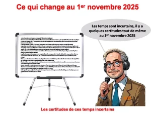 Ce qui change en novembre 2025