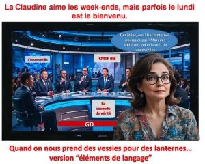 La Claudine aime les week-ends, mais parfois le lundi est le bienvenu.