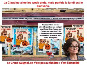 La Claudine aime les week-ends, mais parfois le lundi est le bienvenu.