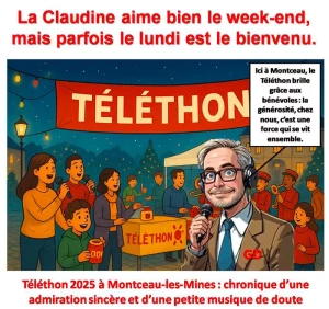 La Claudine aime bien le week-end, mais parfois le lundi est le bienvenu.