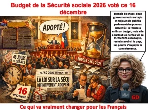 Budget de la Sécurité sociale 2026 voté ce 16 décembre
