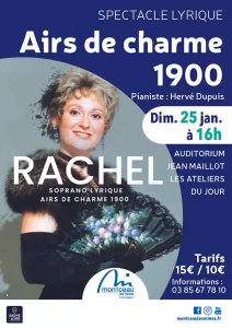 Montceau-les-Mines : Auditorium des ateliers du jours avec Rachel, soprano lyrique