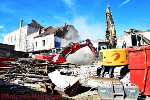 Montceau-les-Mines – Démolition au Bois du Verne
