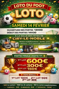 Ciry-le-Noble : Loto du Foot
