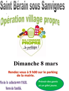 « Opération village propre » à Saint-Bérain-sous-Sanvignes