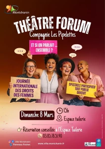 Théâtre Forum par les Pipelettes dans le cadre de la Journée des Droits de la Femme