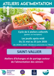 Saint-Vallier : Ateliers prévention alimentation séniors
