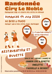 Randonnée autour de la commune de Ciry-le-Noble