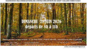 Randonnée des Associations de l&rsquo;office des sports de Saint-Vallier