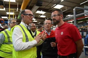 Sébastien Martin à l’entreprise Nexans à Autun