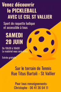 Le pickleball prend son essor à Saint-Vallier