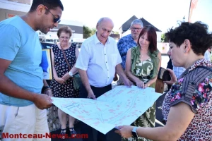 Saint-Vallier – La présidente de la CUCM visite les chantiers
