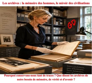 Les archives : la mémoire des hommes, le miroir des civilisations