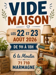 Vide maison à Marmagne