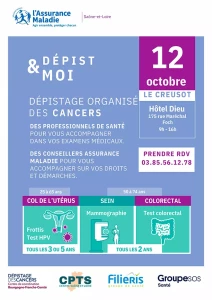Le Creusot : Une journée « Dépist & Moi » le 12 octobre à l&rsquo;Hôtel-Dieu