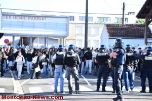 Montceau-les-Mines – Lycée Parriat bloqué