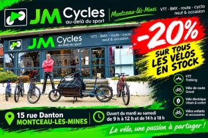 Montceau-les-Mines : Remise exceptionnelle de 20 % sur les vélos en stock chez JM Cycles