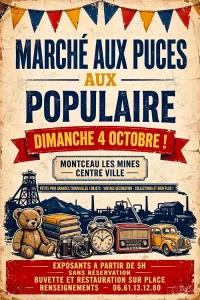Montceau-les-Mines – Marché aux puces populaire de la Bouquinerie