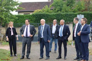 Saint-Vallier – Visite du préfet Dominique Dufour